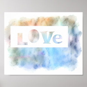 love typography quote poster word art