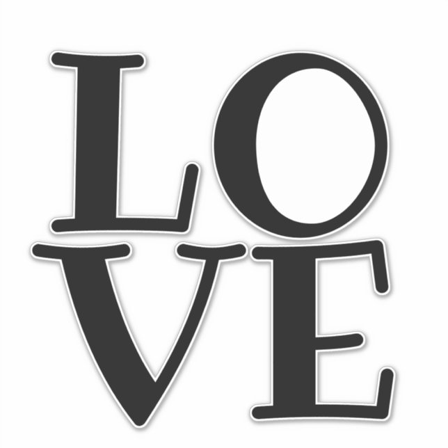 LOVE Typography Quotes and Sayings (Front)