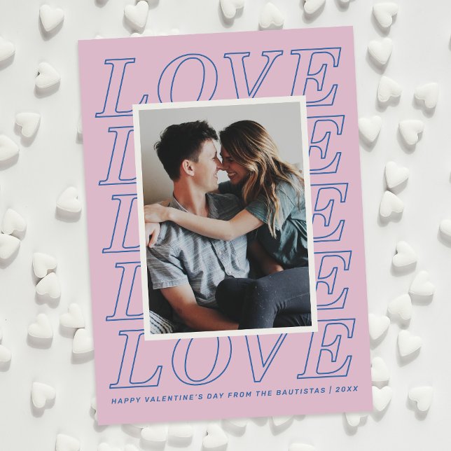 Love Typography Valentine's Day Card - Lavender (Creator Uploaded)