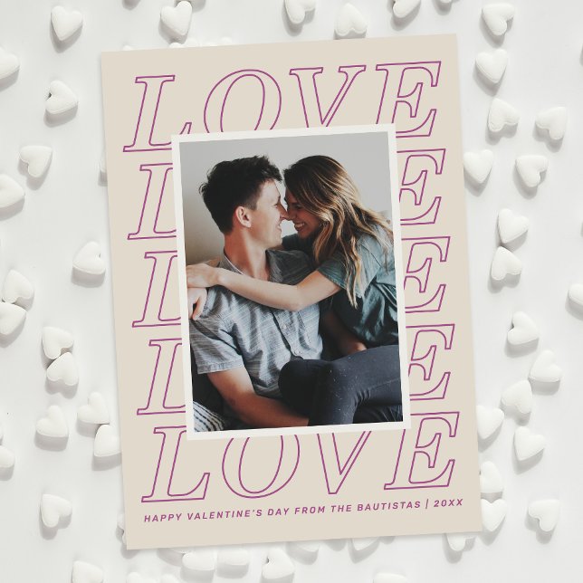 Love Typography Valentine's Day Card - Purple (Creator Uploaded)