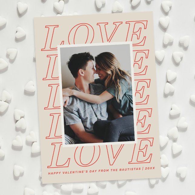 Love Typography Valentine's Day Card - Red (Creator Uploaded)