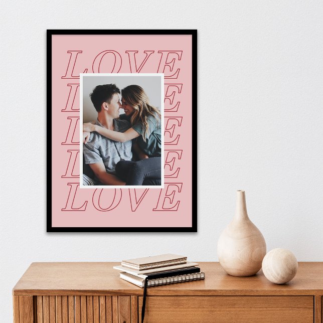 Love Typography Valentine's Day Poster - Pink (Creator Uploaded)