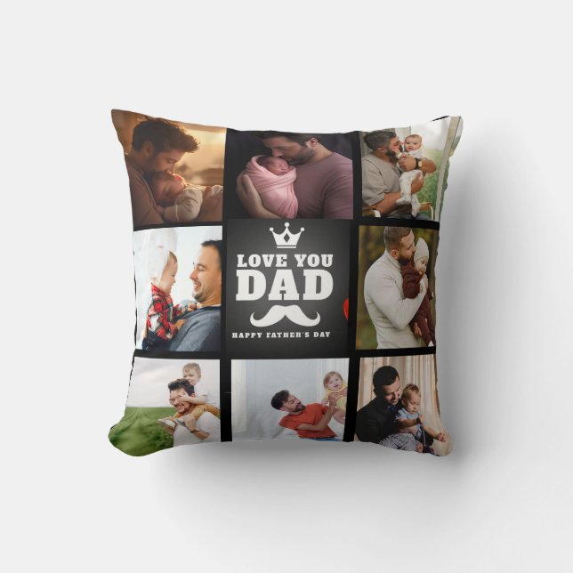 Love u dad happy father's day cushion (Front)
