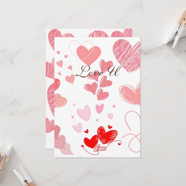 Love U Invitation (Front/Back In Situ)