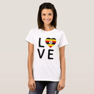 Love - Uganda Flag T-Shirt