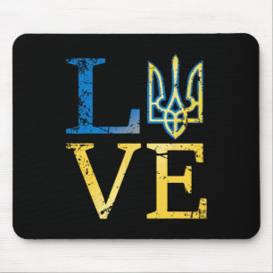Love Ukraine Shirtukrainian Tryzub Zelensky Milita Mouse Mat