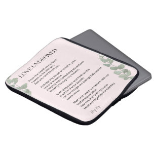 Love Undefined Poem Poetry Laptop Sleeve