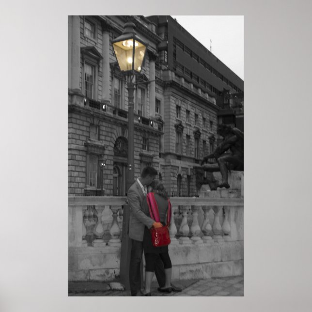 Love under a street light poster (Front)