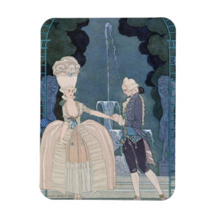 Love under the Fountain, illustration for 'Fetes G Magnet