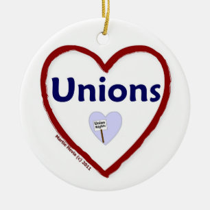 Love Unions Ceramic Tree Decoration