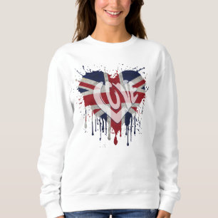 Love United Kingdom Flag Sweatshirt