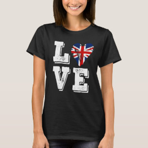 Love United Kingdom Flag T-Shirt