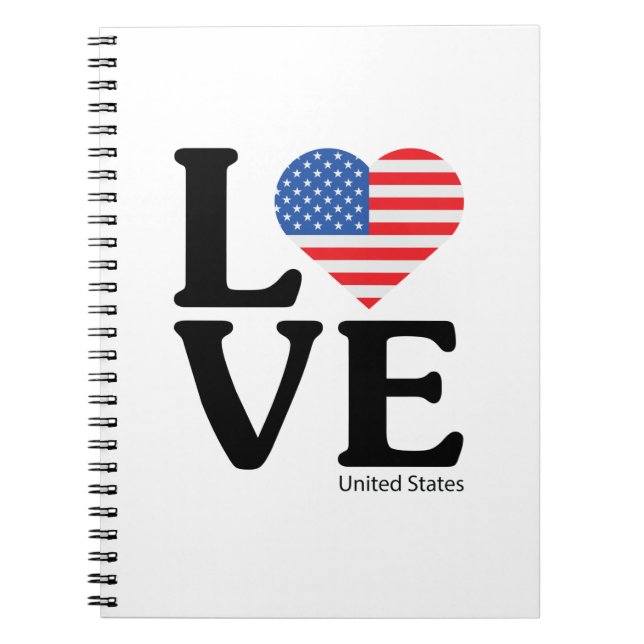 Love United States Notebook (Front)