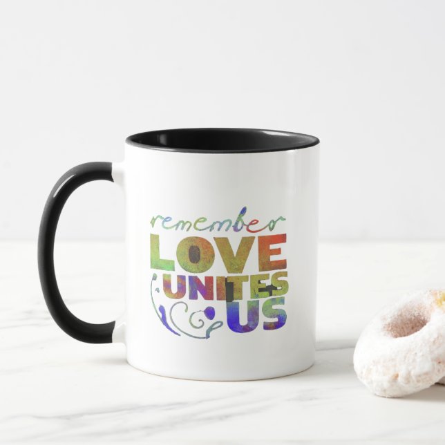 Love Unites Mug (With Donut)