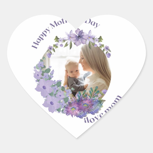 love ur mother  heart sticker (Front)