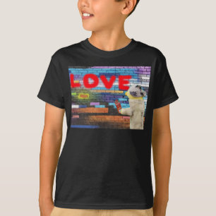 Love USA graffiti wall art.  T-Shirt