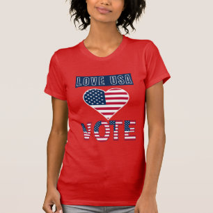 Love USA Vote T-Shirt