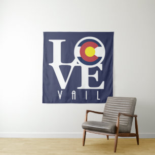 LOVE Vail Colorado Tapestry
