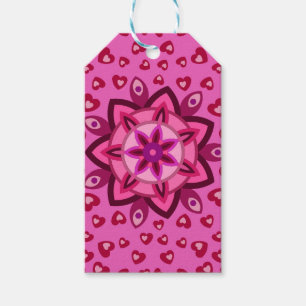 LOVE VALENTINE, BIRTHDAY, PARTY GIFT WITH HEARTS  GIFT TAGS