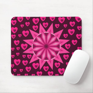 LOVE VALENTINE, BIRTHDAY PARTY GIFT WITH HEARTS MO MOUSE MAT