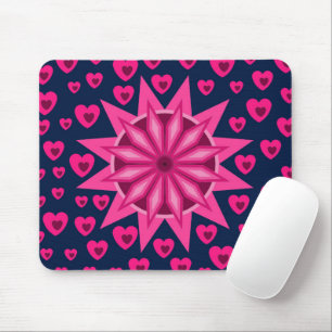 LOVE VALENTINE, BIRTHDAY PARTY GIFT WITH HEARTS MOUSE MAT