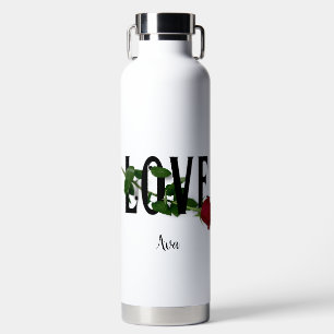 Love - Valentine Day Cute Custom Water Bottle