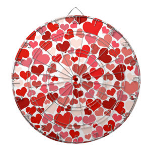 Love, Valentine, Day, Heart, Women, Pink, Rose Dartboard