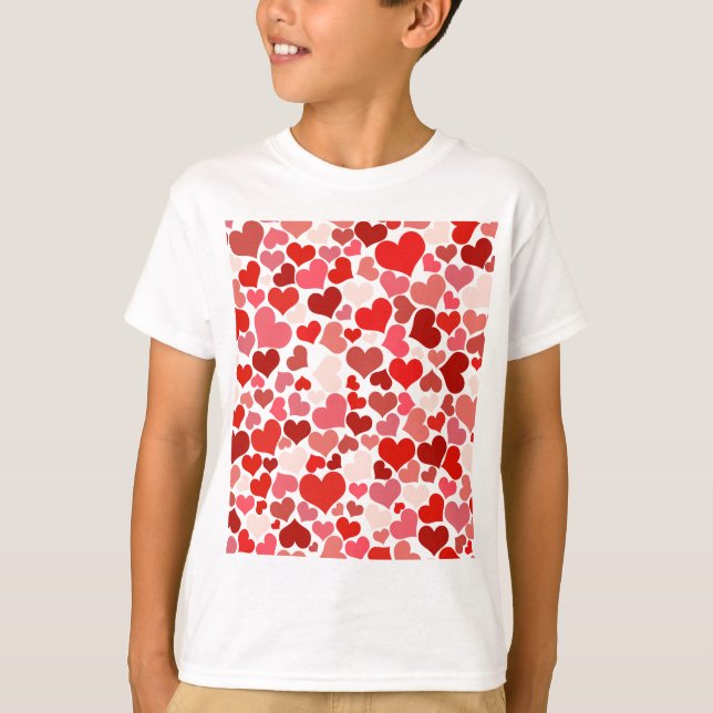 Love, Valentine, Day, Heart, Women, Pink, Rose T-Shirt (Front)