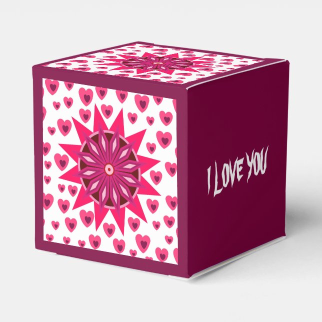 LOVE VALENTINE GIFT TO GIRLFRIEND BOYFRIEND FRIEND FAVOUR BOX (Back Side)