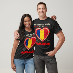 Love Valentine Heart Stolen Romanian Gift T-Shirt