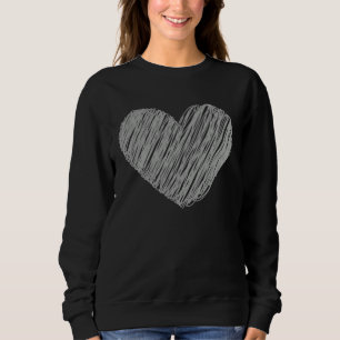 Love Valentine s Day Couple Relationship Heart In Sweatshirt