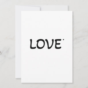 Love - valentine typography card