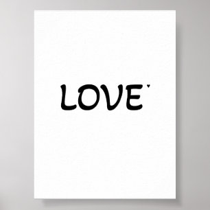 Love - valentine typography poster