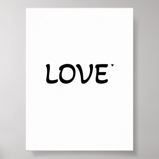 Love - valentine typography poster (Front)