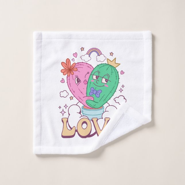 Love Valentine Wash Cloth (Wash Cloth)