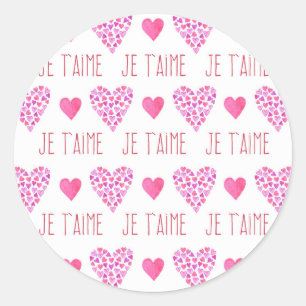 Love Valentines Classic Round Sticker