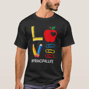 LOVE Valentines Day Apple Pencil Crayon Cute Princ T-Shirt