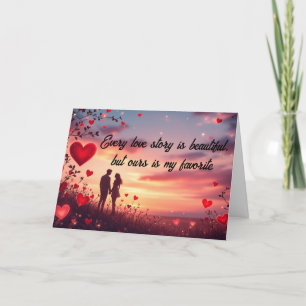 Love Valentine's Day card, Heart Holiday Card