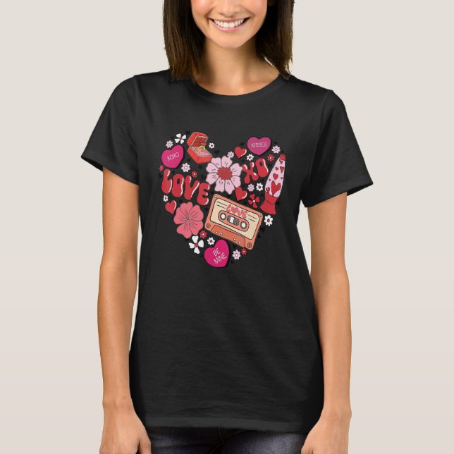 Love Valentine's Day Conversation Hearts Ring Pop  T-Shirt (Front)