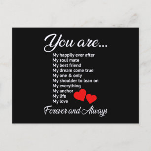 Love Valentine's Day Couples Heart Funny Gift Idea Postcard