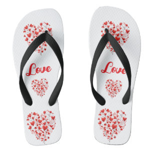 Love Valentines Day Flipflops