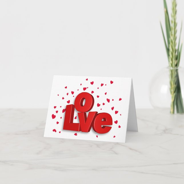 LOVE Valentine's Day Greeting Card (Front)