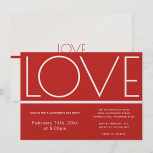 Love Valentines Day   Invitation