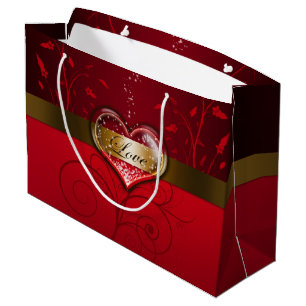 Love Valentine's Day Large Gift Bag