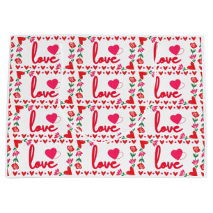 Love Valentine's Day Large Gift Bag
