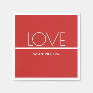 Love Valentines Day Paper Napkin