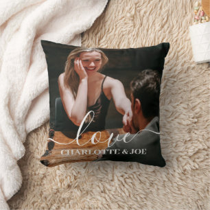 Love valentine's day Personalised Couples Photo Cushion