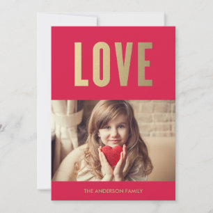 Love Valentine's Day Photo Card
