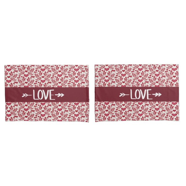 Love Valentine's Day Pillowcases (Front-Set)