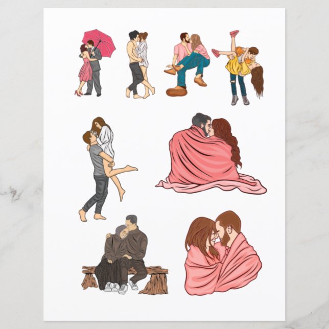 Love Valentines Day Romantic Scrapbook elements  (Front)